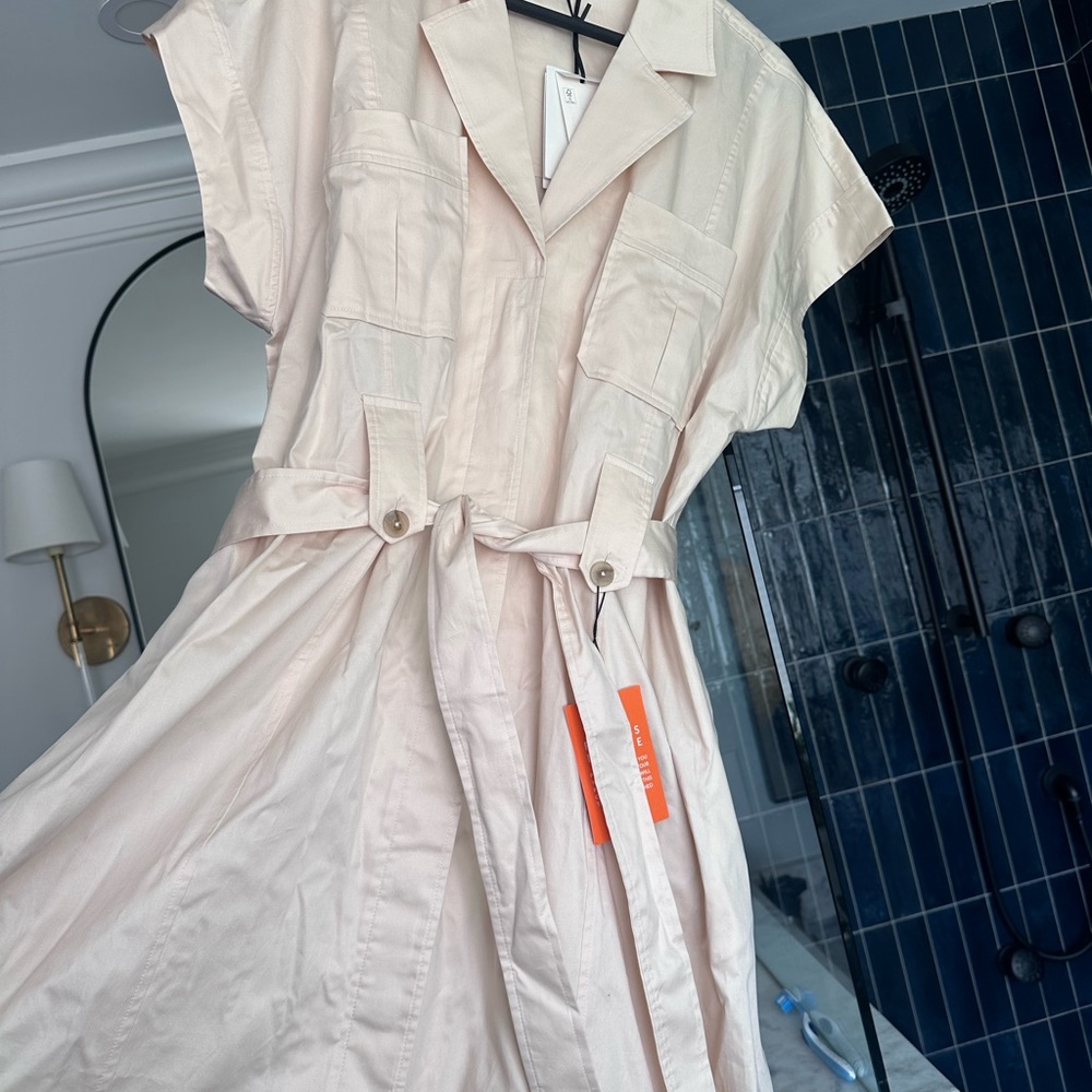 LK Bennett Beige Dress - Size 12